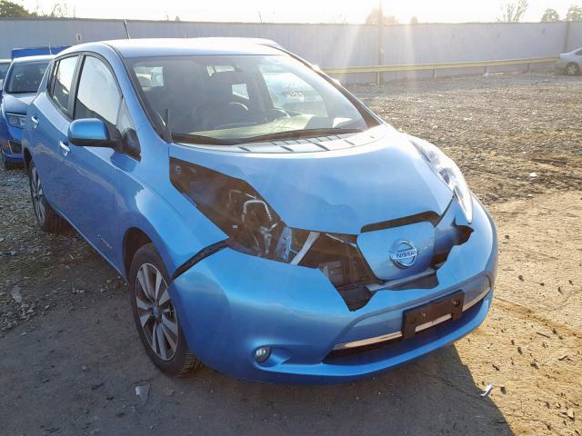 1N4AZ0CP9DC414908 - 2013 NISSAN LEAF S BLUE photo 1