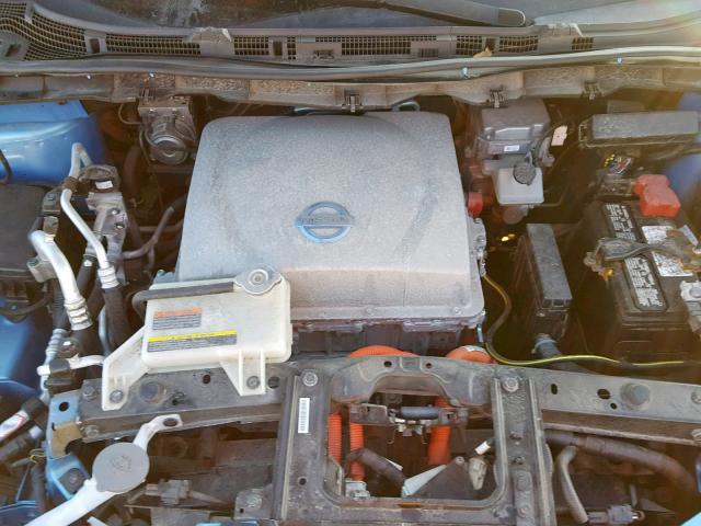 1N4AZ0CP9DC414908 - 2013 NISSAN LEAF S BLUE photo 7