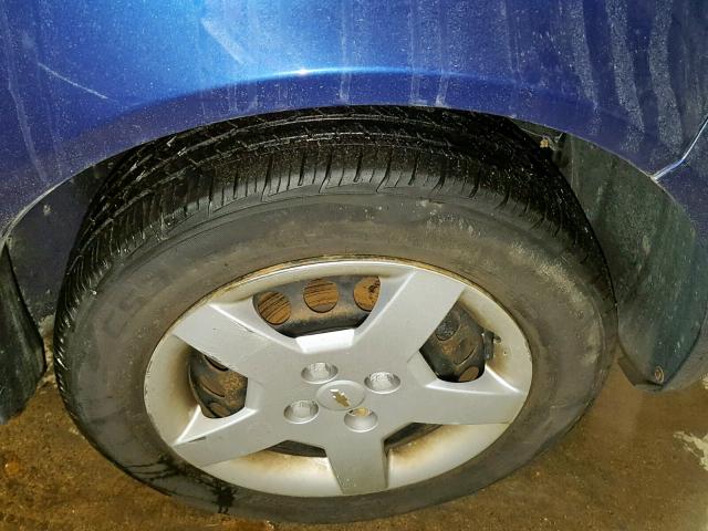 1G1AL55F877271176 - 2007 CHEVROLET COBALT LT BLUE photo 9