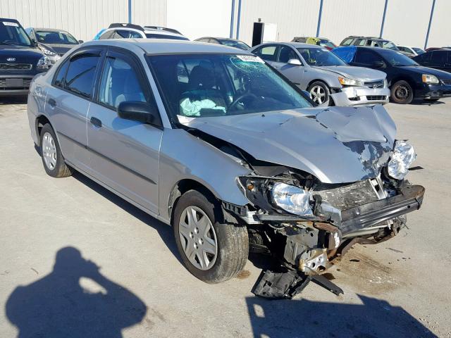 1HGES16354L023741 - 2004 HONDA CIVIC DX V SILVER photo 1