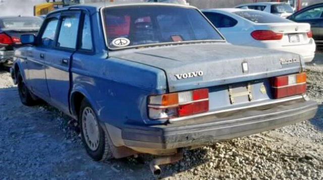 YV1AX8840J1309849 - 1988 VOLVO 244 DL BLUE photo 3