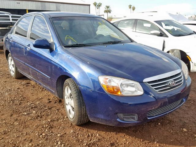 KNAFE122285540722 - 2008 KIA SPECTRA EX BLUE photo 1