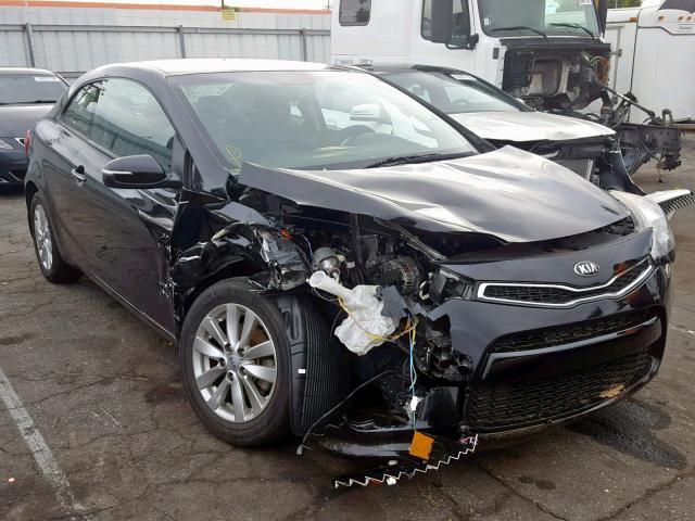 KNAFX6A82E5202083 - 2014 KIA FORTE EX BLACK photo 1