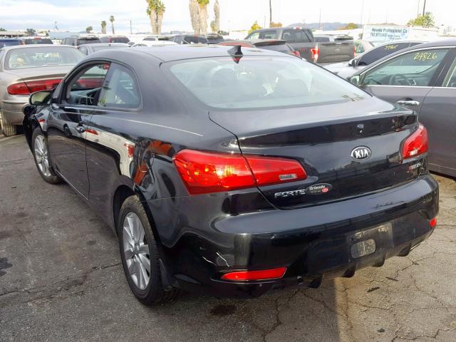 KNAFX6A82E5202083 - 2014 KIA FORTE EX BLACK photo 3