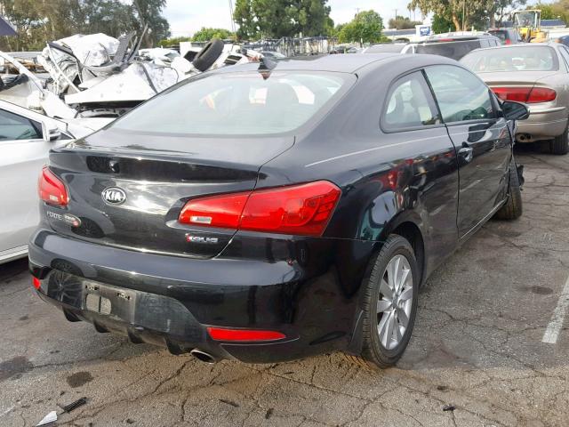 KNAFX6A82E5202083 - 2014 KIA FORTE EX BLACK photo 4