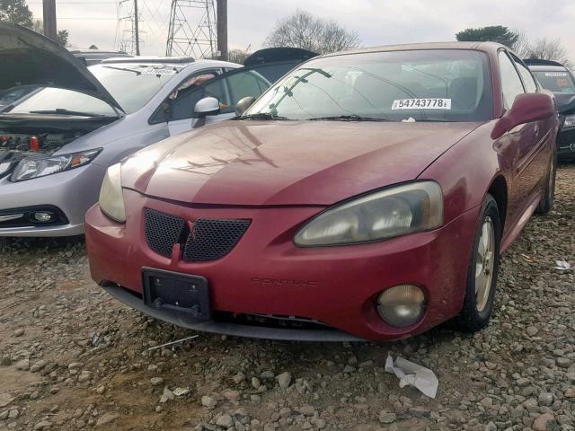 2G2WP522651131130 - 2005 PONTIAC GRAND PRIX MAROON photo 2