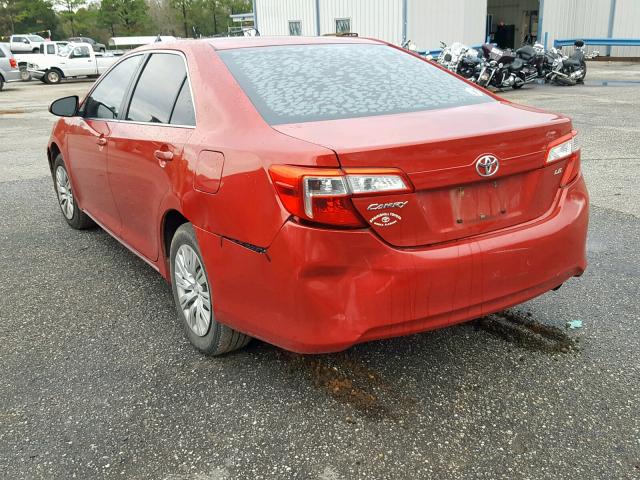 4T1BF1FK4CU577919 - 2012 TOYOTA CAMRY BASE RED photo 3