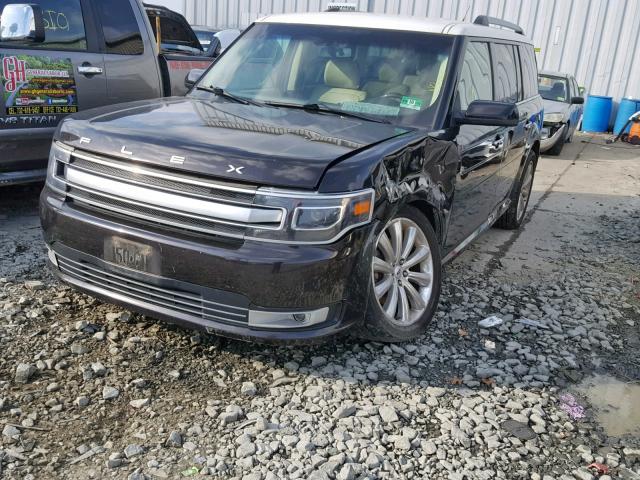 2FMHK6DT8DBD18503 - 2013 FORD FLEX LIMIT BLACK photo 2