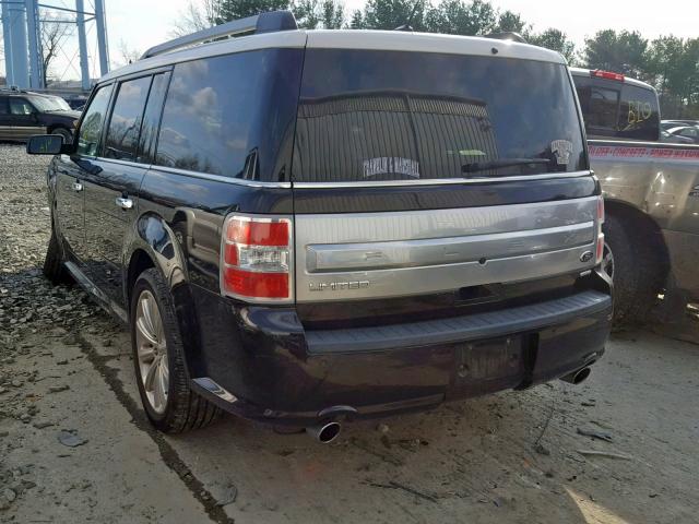 2FMHK6DT8DBD18503 - 2013 FORD FLEX LIMIT BLACK photo 3