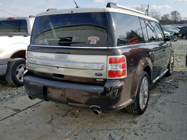 2FMHK6DT8DBD18503 - 2013 FORD FLEX LIMIT BLACK photo 4