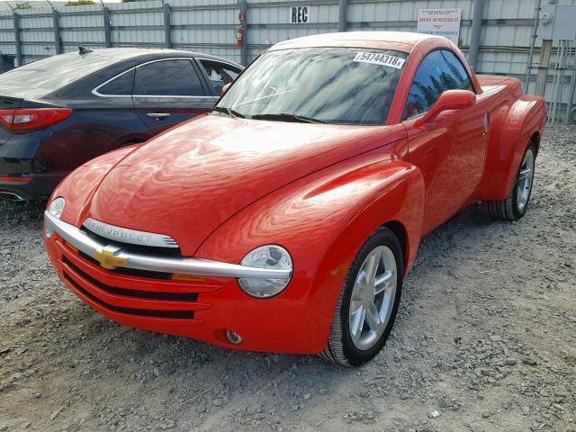 1GCES14P73B100862 - 2003 CHEVROLET SSR RED photo 2