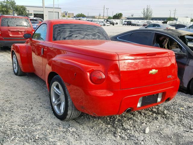 1GCES14P73B100862 - 2003 CHEVROLET SSR RED photo 3