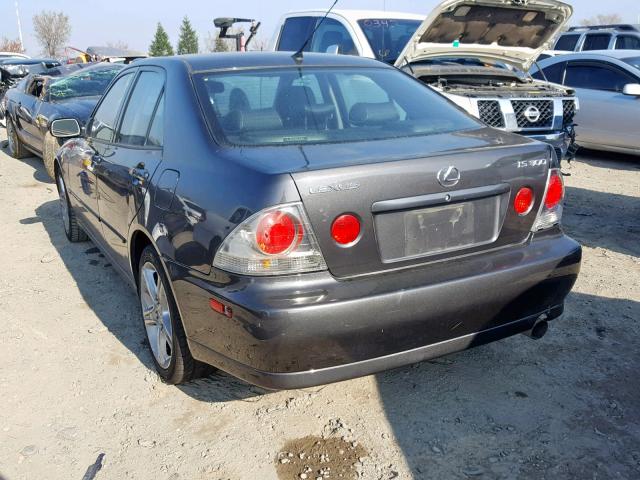 JTHBD192750098229 - 2005 LEXUS IS 300 GRAY photo 3