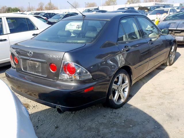 JTHBD192750098229 - 2005 LEXUS IS 300 GRAY photo 4