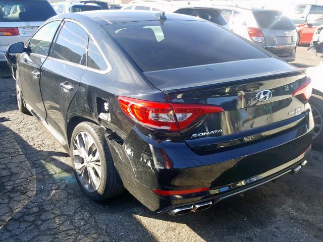 5NPE34AB9FH239207 - 2015 HYUNDAI SONATA SPO BLACK photo 3