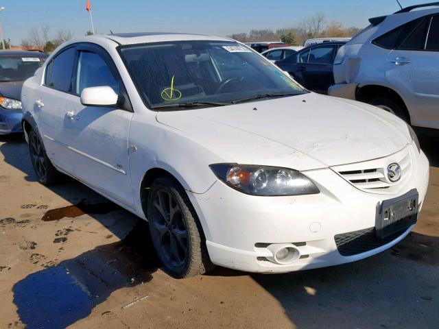 JM1BK123041212607 - 2004 MAZDA 3 S WHITE photo 1