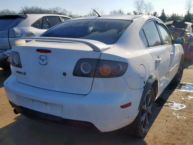 JM1BK123041212607 - 2004 MAZDA 3 S WHITE photo 4