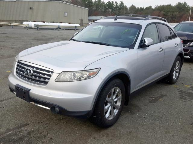 JNRAS08W57X204298 - 2007 INFINITI FX35 SILVER photo 2