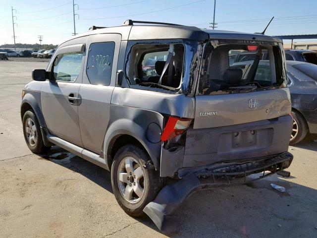 5J6YH18605L011347 - 2005 HONDA ELEMENT EX GRAY photo 3