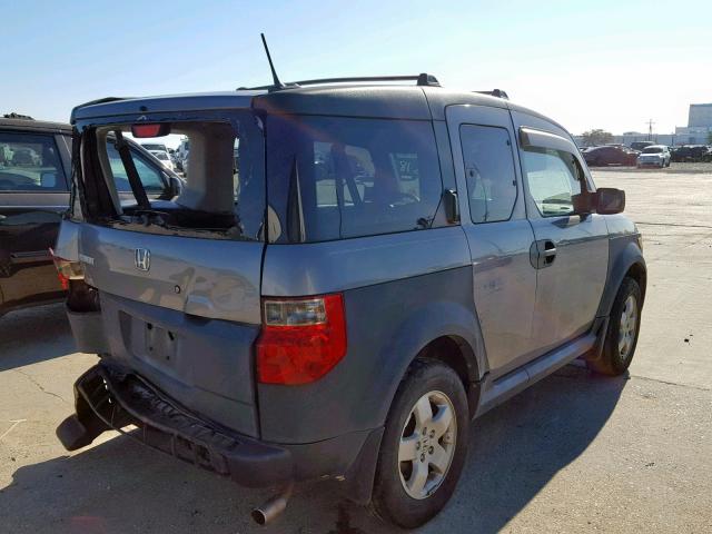 5J6YH18605L011347 - 2005 HONDA ELEMENT EX GRAY photo 4