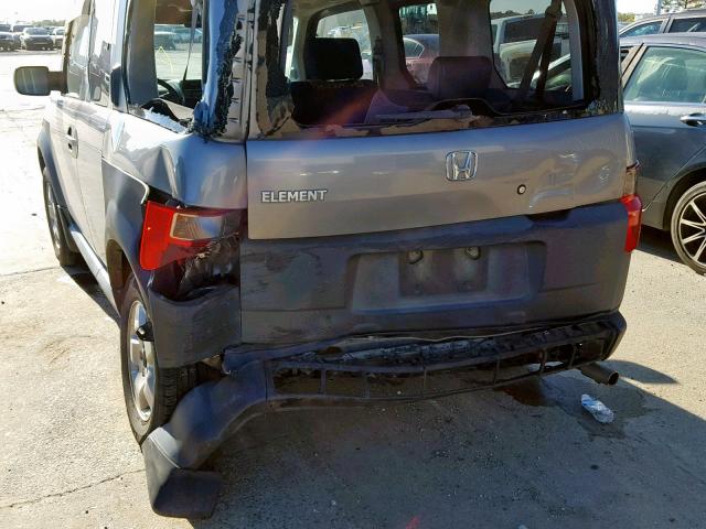 5J6YH18605L011347 - 2005 HONDA ELEMENT EX GRAY photo 9