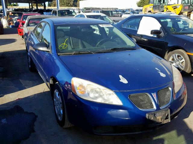 1G2ZF58B074135642 - 2007 PONTIAC G6 VALUE L BLUE photo 1