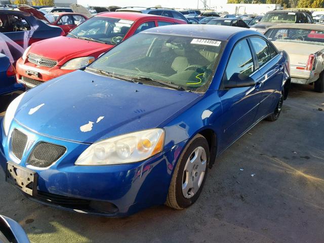 1G2ZF58B074135642 - 2007 PONTIAC G6 VALUE L BLUE photo 2