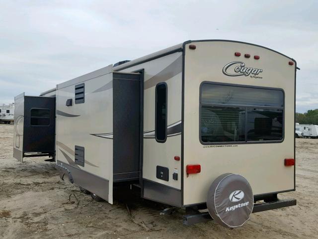 4YDT30R21HV502830 - 2017 KEYSTONE COUGAR BEIGE photo 3