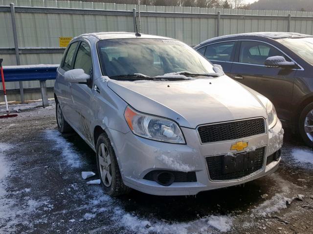 KL1TD66E39B383299 - 2009 CHEVROLET AVEO LS SILVER photo 1