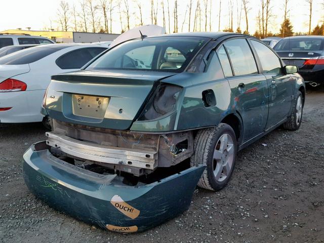 1G8AZ55FX6Z113666 - 2006 SATURN ION LEVEL 绿色 照片 4