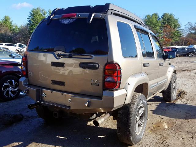 1J4GL38K64W167733 - 2004 JEEP LIBERTY RE TAN photo 4