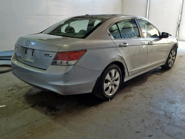 1HGCP26808A014585 - 2008 HONDA ACCORD EXL SILVER photo 4