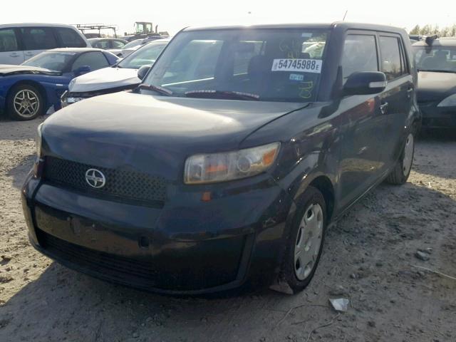 JTLKE50E781001823 - 2008 TOYOTA SCION XB BLACK photo 2