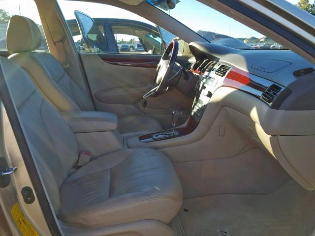 JTHBF30G930095568 - 2003 LEXUS ES 300 GOLD photo 5