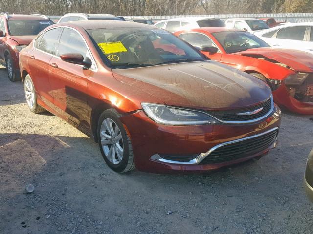 1C3CCCAB9FN729040 - 2015 CHRYSLER 200 LIMITE MAROON photo 1