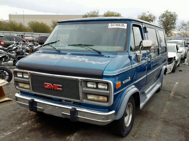 1GDEG25K3SF540557 - 1995 GMC RALLY WAGO BLUE photo 2