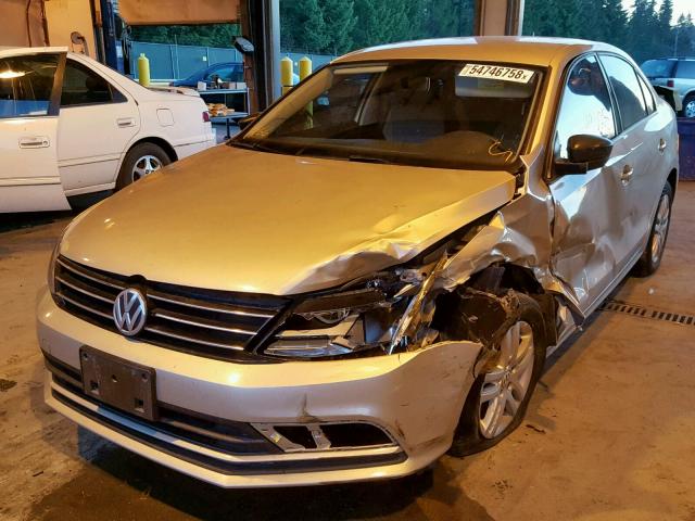 3VW3A7AJ6FM228257 - 2015 VOLKSWAGEN JETTA TDI SILVER photo 2