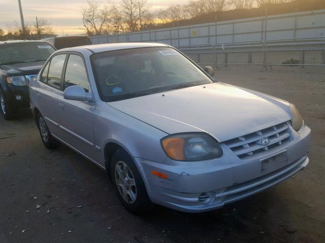 KMHCG45C23U476293 - 2003 HYUNDAI ACCENT GL SILVER photo 1