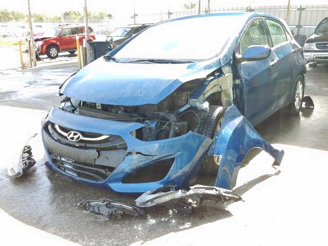 KMHD35LH6FU244501 - 2015 HYUNDAI ELANTRA GT BLUE photo 2