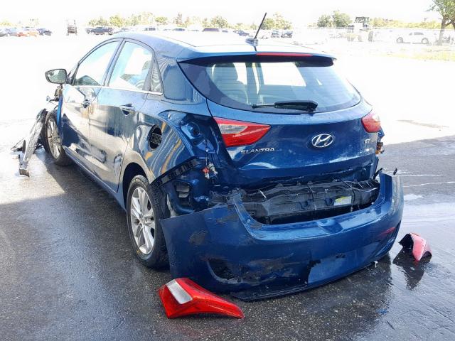 KMHD35LH6FU244501 - 2015 HYUNDAI ELANTRA GT BLUE photo 3