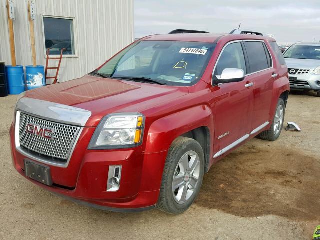 2GKALUEK6F6225377 - 2015 GMC TERRAIN DE RED photo 2