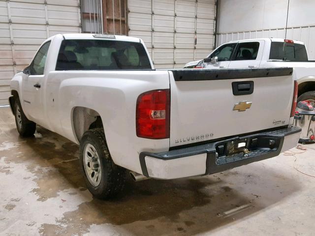 1GCEC14C38E156636 - 2008 CHEVROLET SILVERADO WHITE photo 3