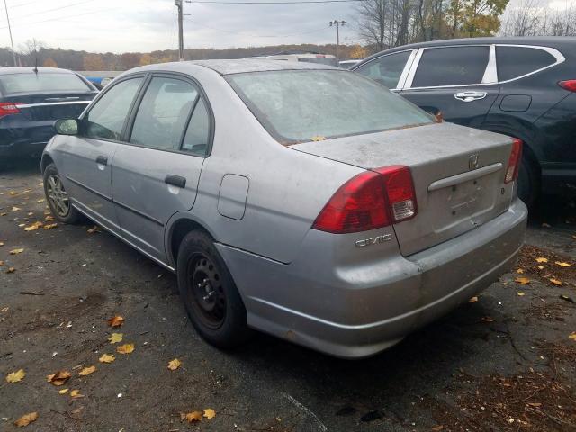 2HGES16304H606828 - 2004 HONDA CIVIC DX V SILVER photo 3