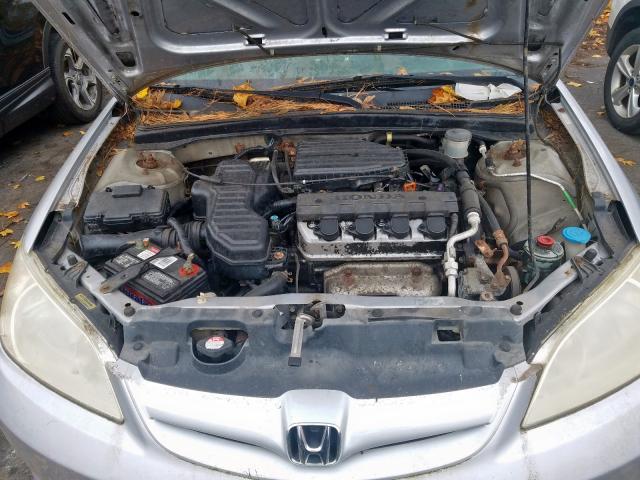 2HGES16304H606828 - 2004 HONDA CIVIC DX V SILVER photo 7