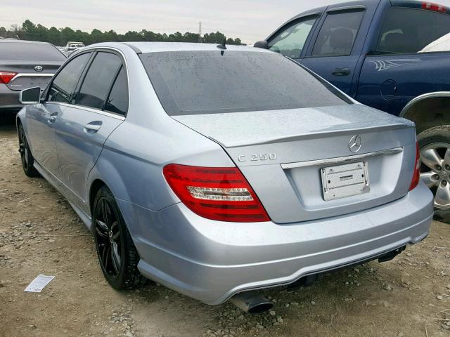 WDDGF4HB7DR266973 - 2013 MERCEDES-BENZ C 250 BLUE photo 3