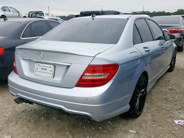 WDDGF4HB7DR266973 - 2013 MERCEDES-BENZ C 250 BLUE photo 4