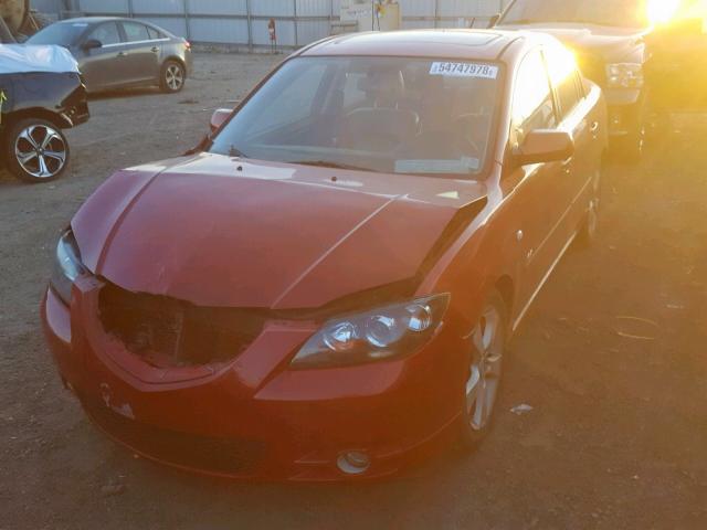 JM1BK123951339759 - 2005 MAZDA 3 S RED photo 2