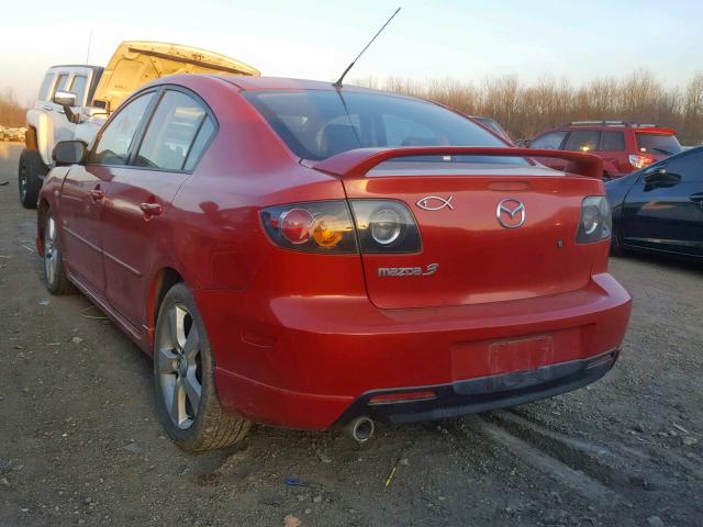 JM1BK123951339759 - 2005 MAZDA 3 S RED photo 3