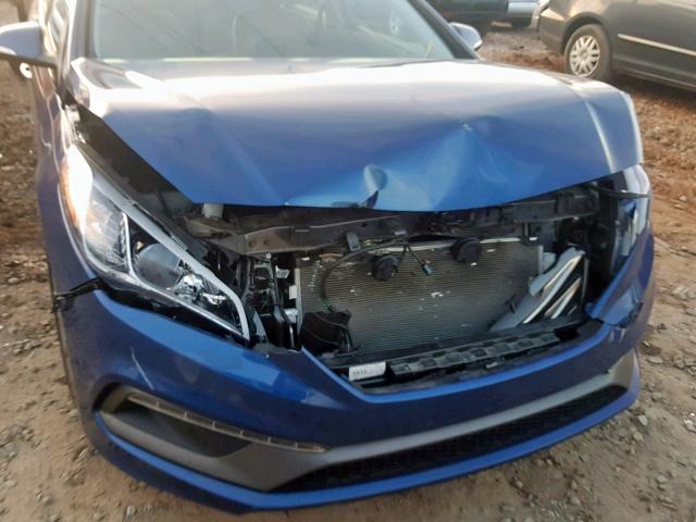 5NPE34AF5FH103398 - 2015 HYUNDAI SONATA SPO BLUE photo 9