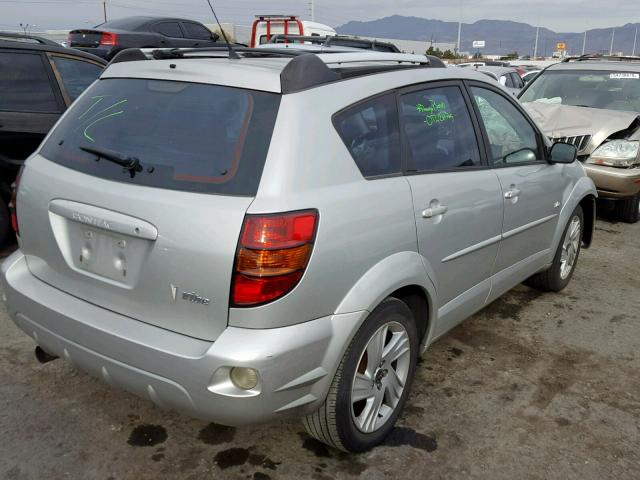 5Y2SL648X4Z434785 - 2004 PONTIAC VIBE SILVER photo 4